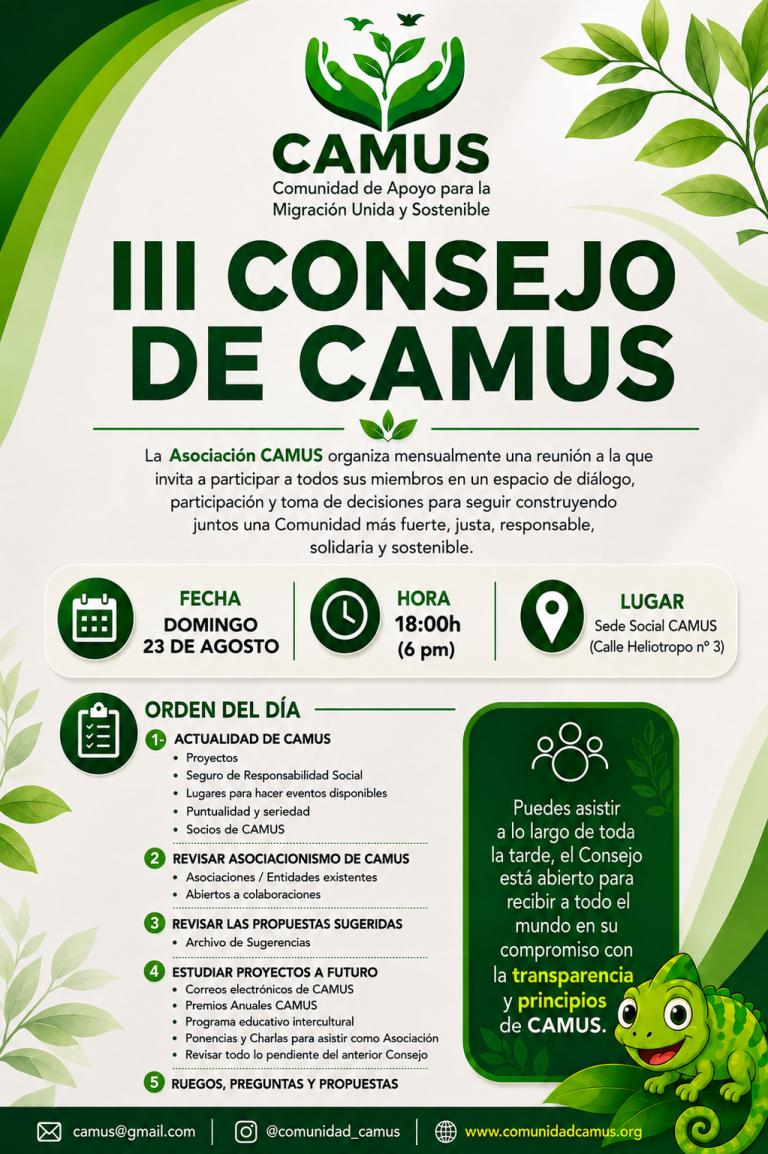 III CONSEJO DE CAMUS