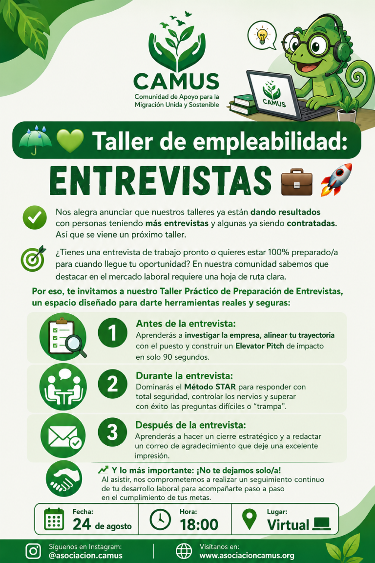 TALLER ONLINE: «EMPLEABILIDAD: ENTREVISTAS»